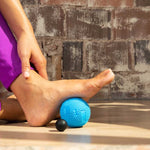 rolling foot massage, foot release, foot massage ball, massaging ball for feet