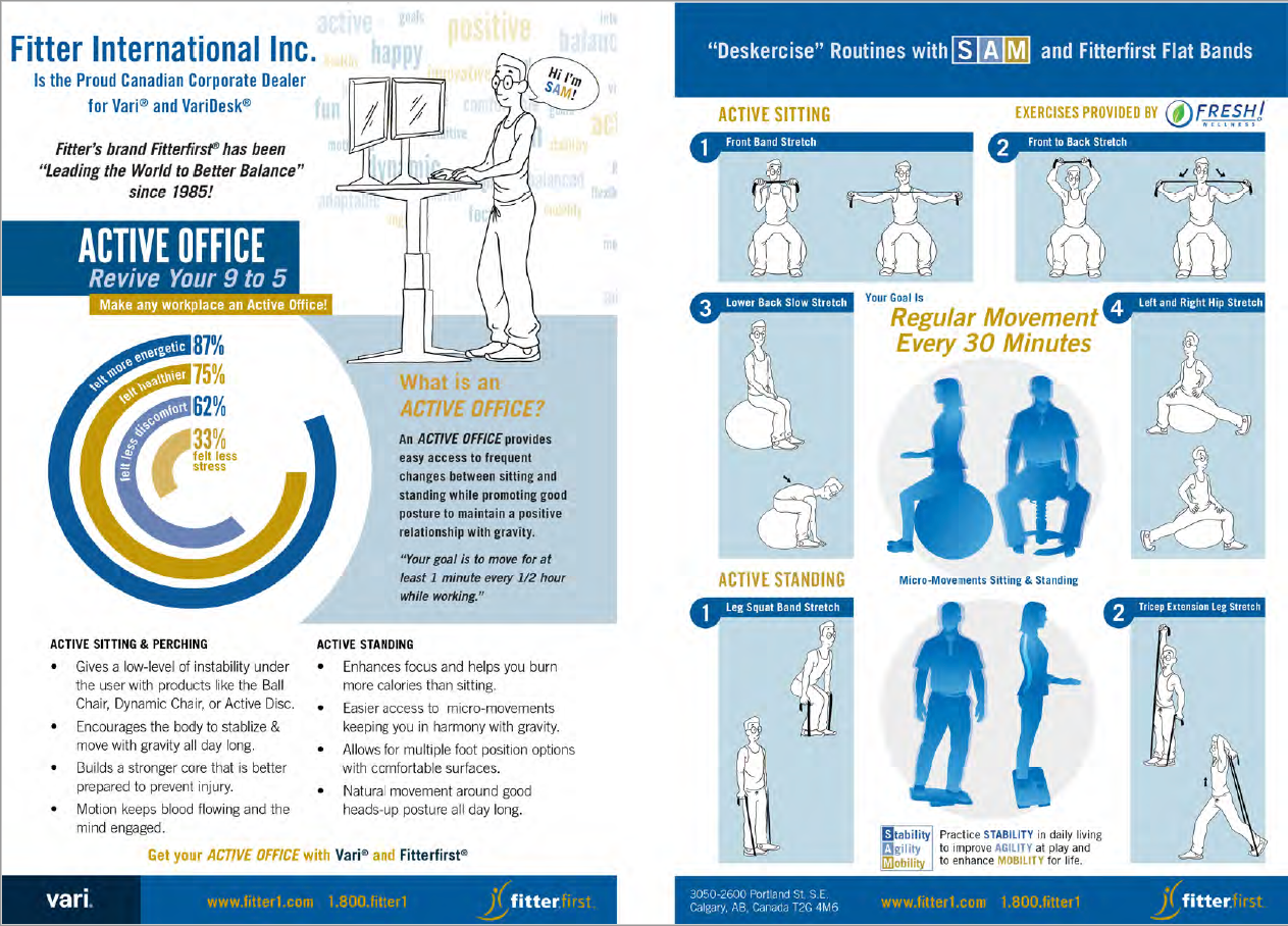Core Deskercise Active Office Deskercise Routines | Read Our Exercise Guides & Charts ...