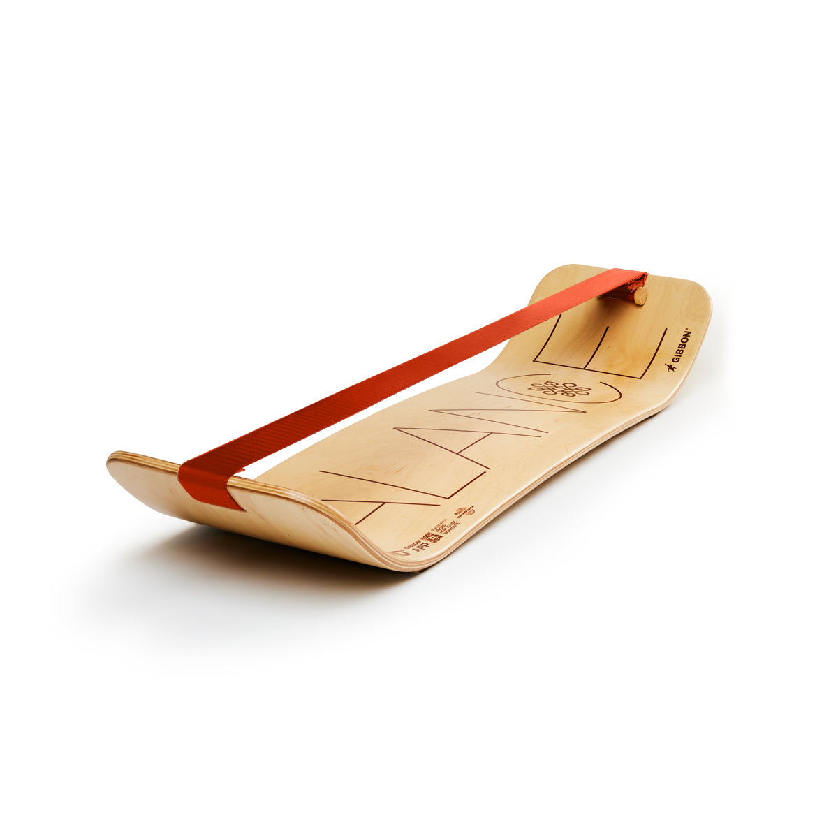 SlackBoard made of sustainable American birch wood for stylish balance training indoors or out
