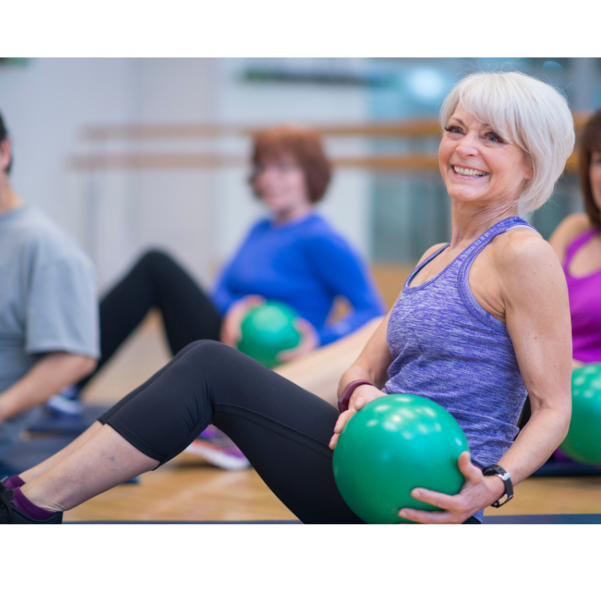 Bender Ball green pilates balls for group fitness classes in Canada