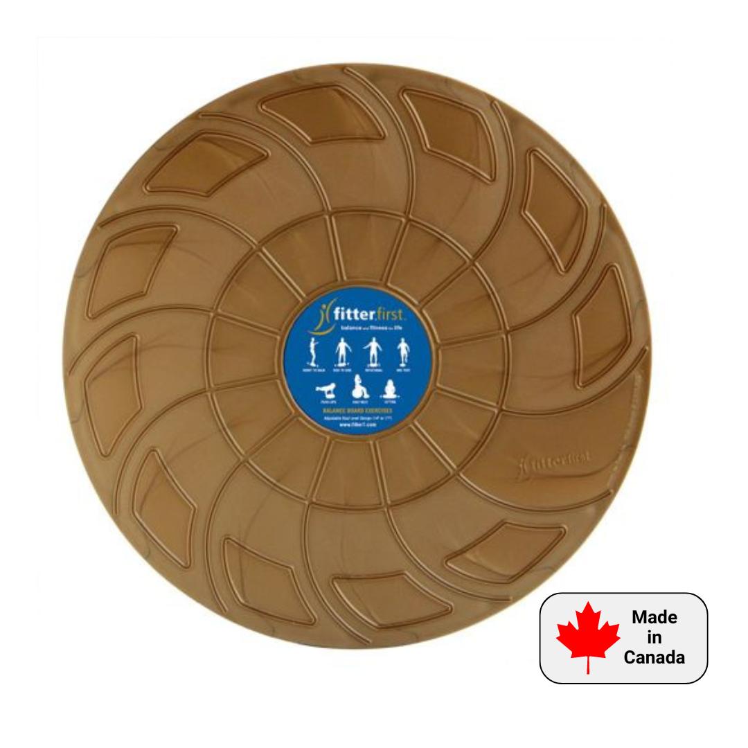 Made in Canada balance board by Fitterfirst, adjustable balance board made in Canada, Fitterfirst Classic balance board