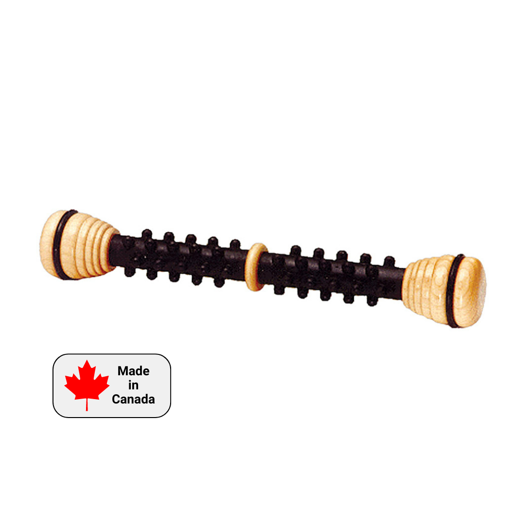 Fitterfirst double foot roller, made in Canada double roller to target pressure points in the feet, improve foot health and flexibility with Fitterfirst large foot roller