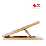Made in Canada slant board, folds flat for storage with three position settings