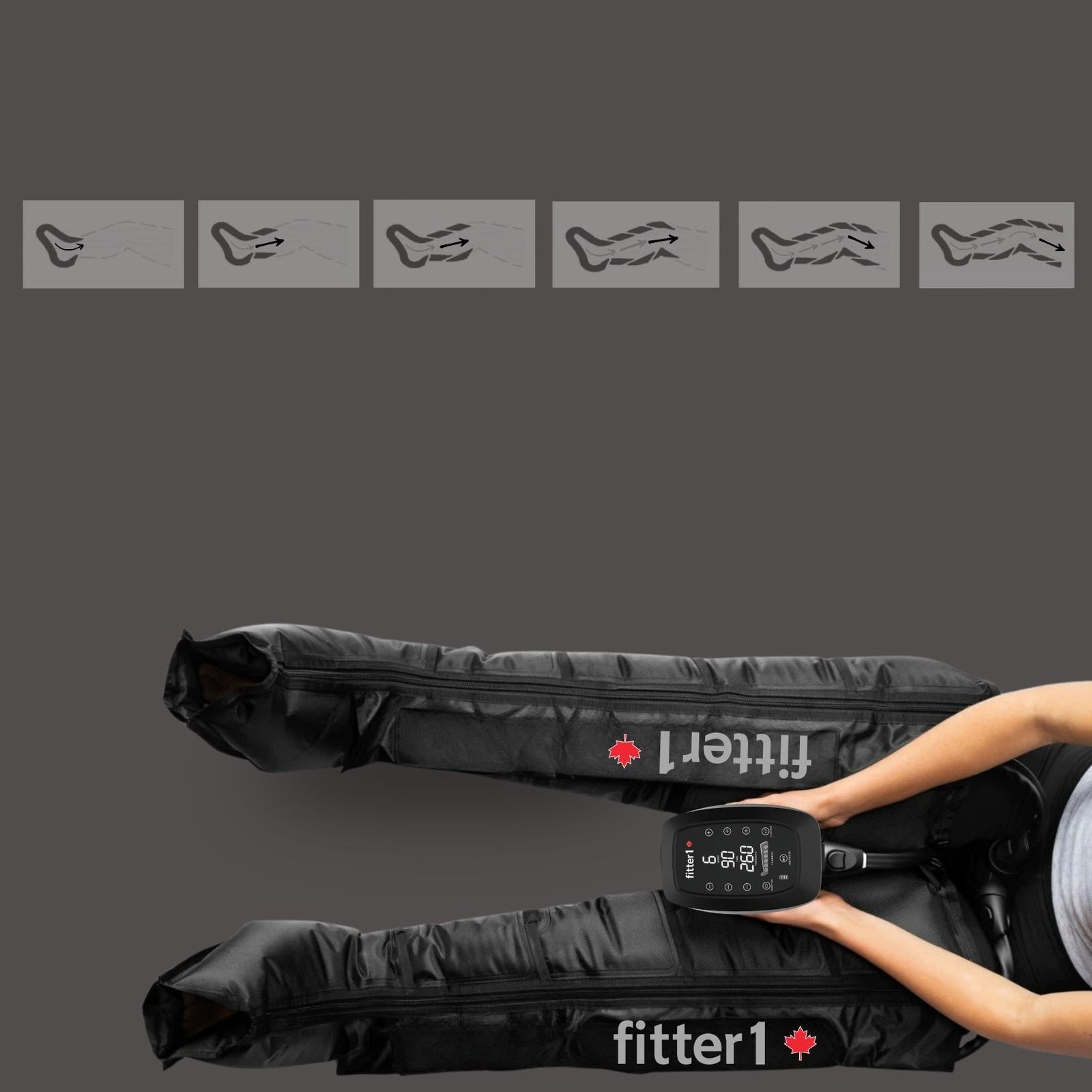 pneumatic compression boots, normatec 3 legs, therabody jet boots alternative by Canadian company, ships from Calgary Alberta