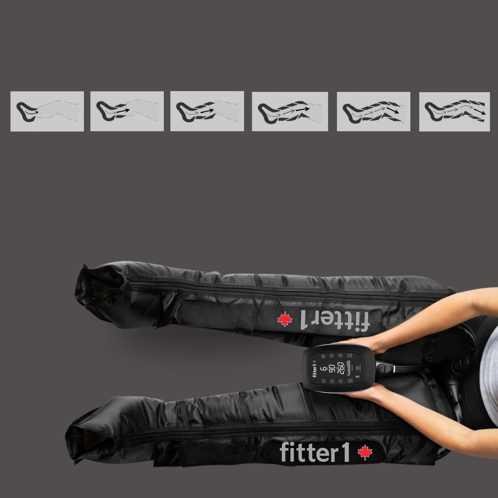 Massage device for athletic recovery like Normatec Legs, but with more compression and shipping from Canada