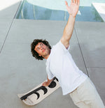 single arm balance on SlackBoard MOON for upper body and core strengthening