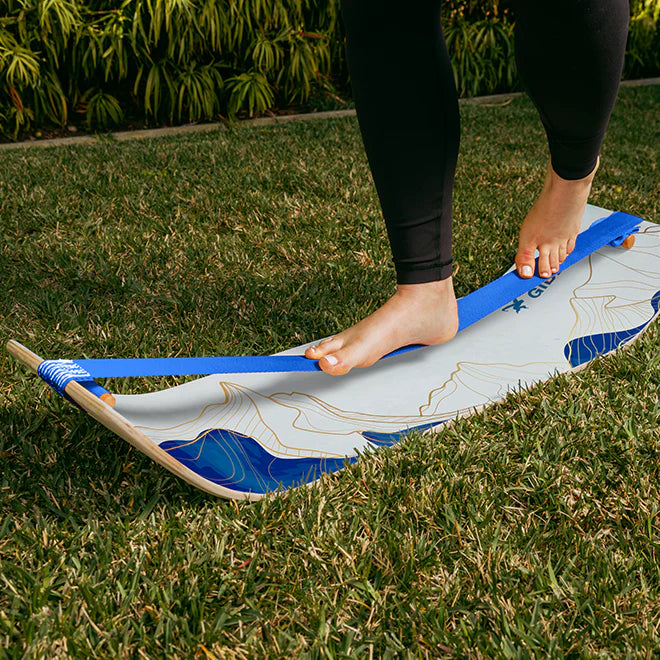 SlackBoard Mountain balance board for fitness, rehab, and family workouts at home