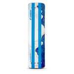 Gibbon Blackboard Plus with blue abstract mountain design and two slack lines