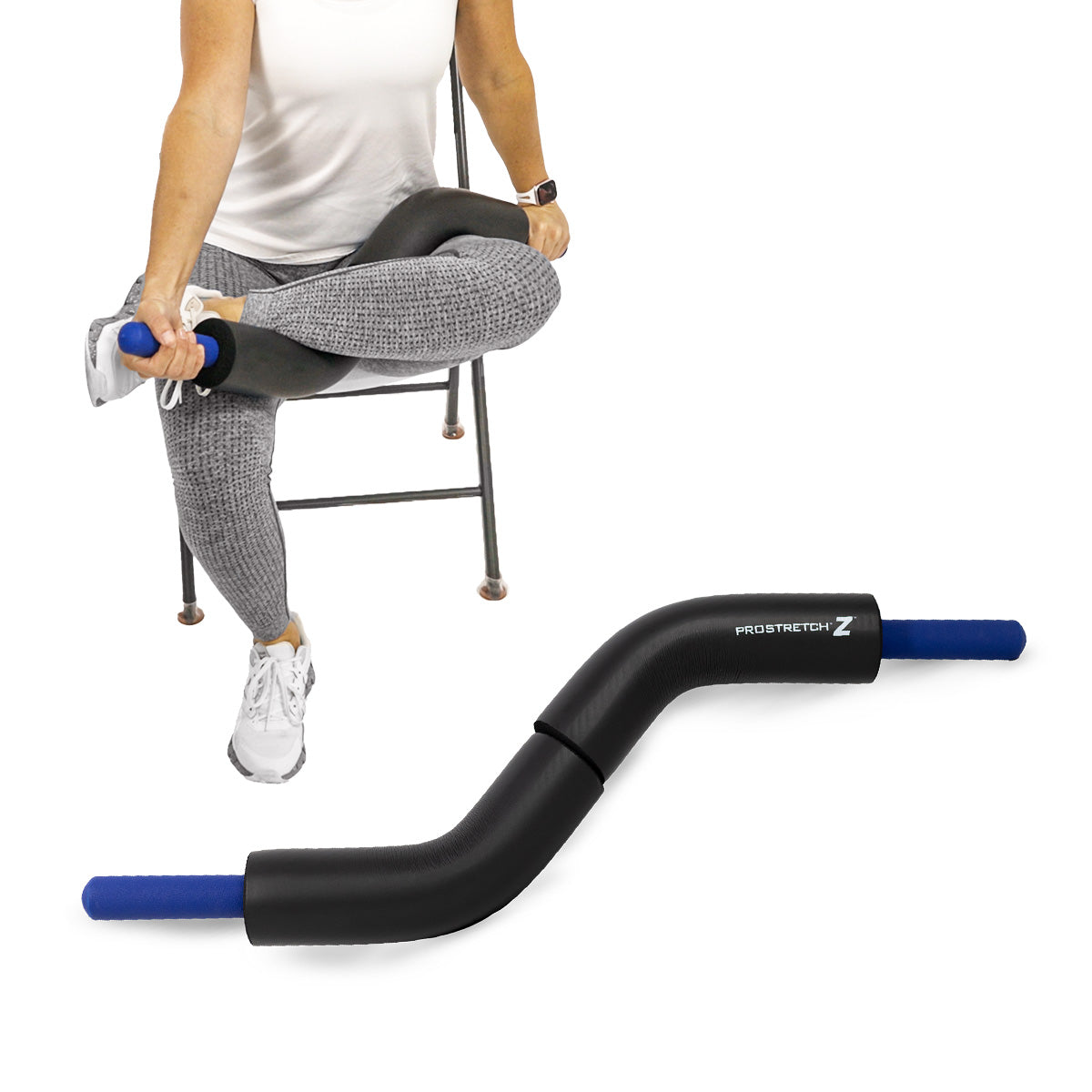 Stretch with the leverage of ProStretchZ, piriformis stretch, stretching for sciatica