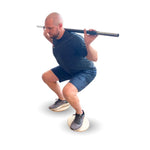 add difficulty to squats with Fitterfirst Weeble Boards, squat challenge with Fitterfirst Weeble Boards