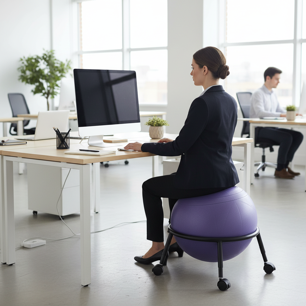 Ball Chair Frame in office