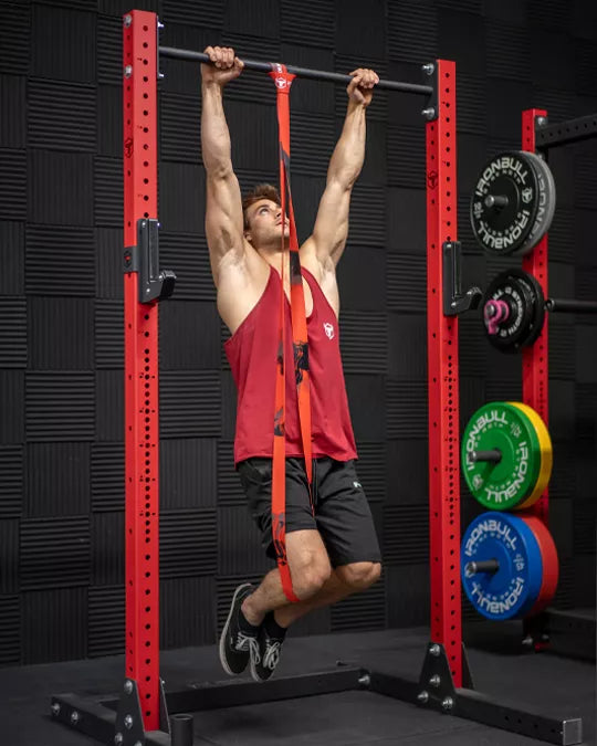 Assisted pullup with a latex free  resistance band, ships from Calgary Alberta Canada