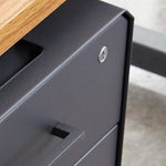locking filing cabinet with rear cable opening