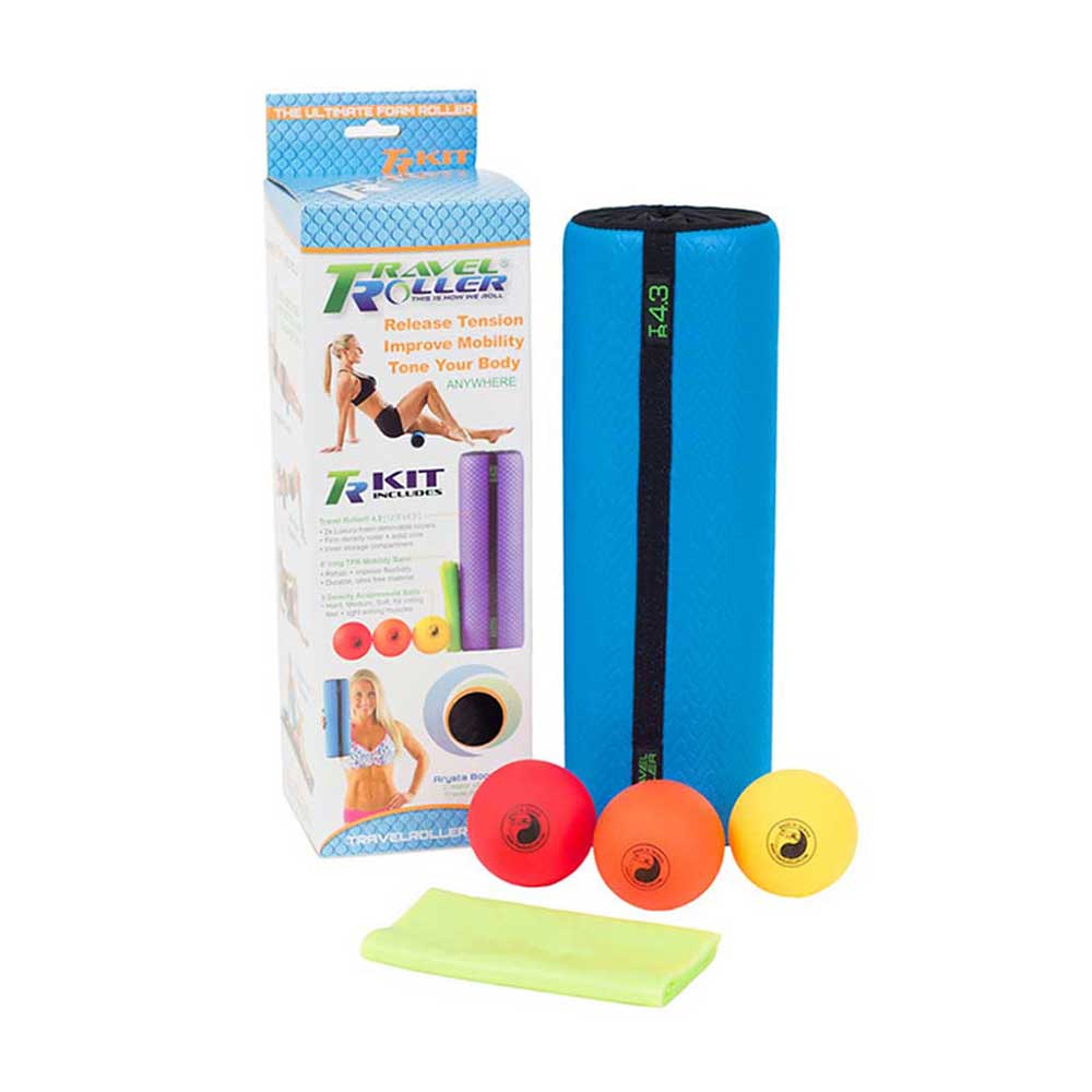 complete muscle recovery kit, foam roller acupressure balls and band all in one