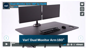 dual monitor arm 180 by vari video