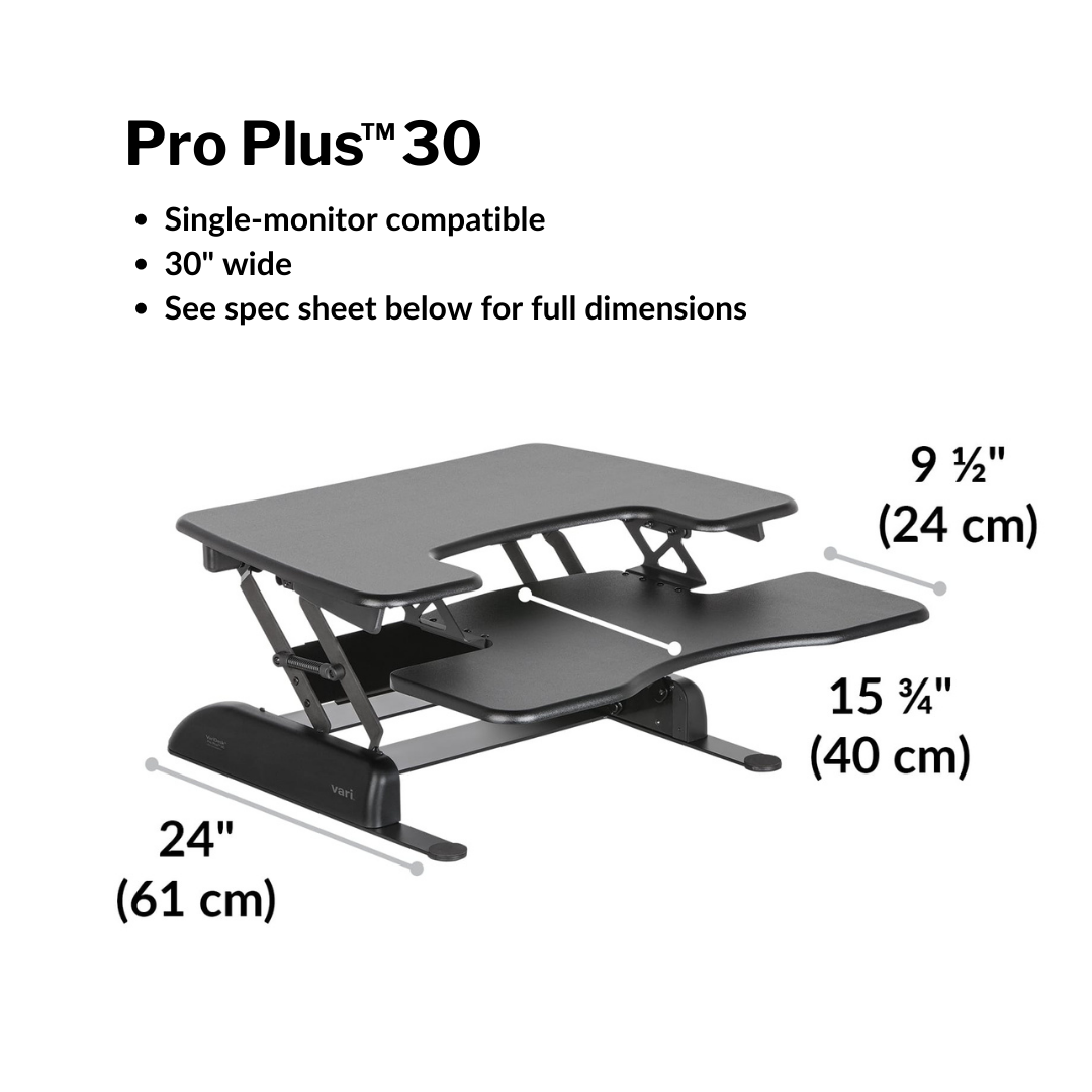VariDesk Pro Plus Series Standing Desk Converter Canada