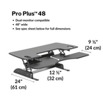 VariDesk Pro Plus 48, variable height desk, vari, vari standing desk, sit stand desk, varidesk pro 48