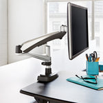 single monitor arm, vari monitor arm, monitor arm desk mount, desk mount monitor arm