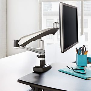single monitor arm, vari monitor arm, monitor arm desk mount, desk mount monitor arm