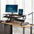 desktop riser for 24" depth desks, sit stand converter for cubicle